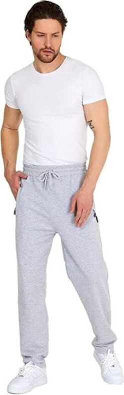 Comeor Joggingbroek Heren Met Rits - Grijs - XL - Trainingsbroek Heren Met Rits - Lange Sportbroek -Casio Verkoop 376x1200 2