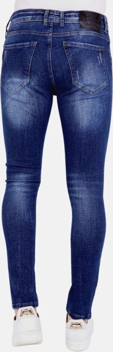 Exclusieve Spijkerbroek Heren Slim Fit - 1001- Blauw 13 Exclusieve Spijkerbroek Heren Slim Fit - 1001- Blauw - Afbeelding 11