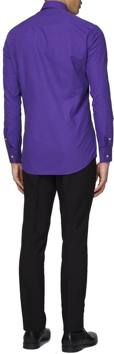 OppoSuits Purple Prince Shirt - Heren Overhemd - Casual Effen Gekleurd - Paars - Maat EU 39/40 7 OppoSuits Purple Prince Shirt - Heren Overhemd - Casual Effen Gekleurd - Paars - Maat EU 39/40 - Afbeelding 5