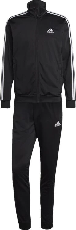 Adidas Sportswear Basic 3-Stripes Tricot Trainingspak - Heren - Zwart - XL