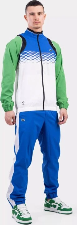 Lacoste Sport X Medvedev Trainingspak Senior Blue/White/Green