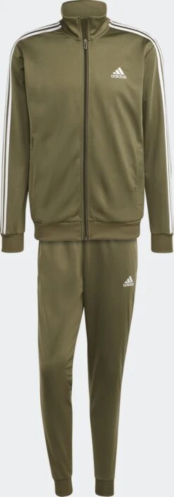 Adidas Sportswear Basic 3-Stripes Tricot Trainingspak - Heren - Groen - M -Casio Verkoop 421x1200
