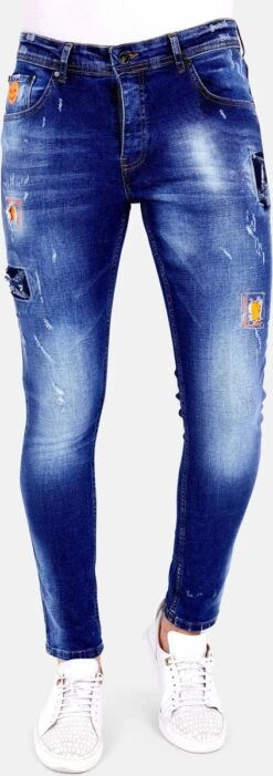 Exclusieve Broek Met Verfspatten Heren - 1006 - Blauw -Casio Verkoop 423x1200 10