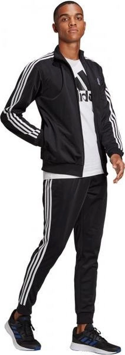 Adidas Primegreen Essentials 3-stripes Trainingspak Trainingspak - Maat S - Mannen - Zwart/wit 14 Adidas Primegreen Essentials 3-stripes Trainingspak Trainingspak - Maat S - Mannen - Zwart/wit - Afbeelding 12