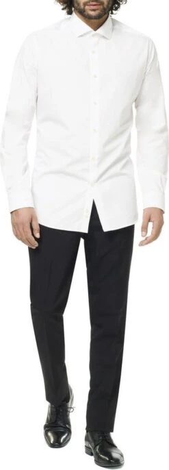 OppoSuits White Knight Shirt - Heren Overhemd - Casual Effen Gekleurd - Wit - Maat EU 43/44 -Casio Verkoop 432x1200 11