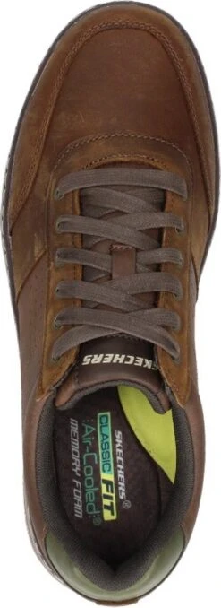 Skechers Evenston-Fanton Heren Veterschoenen - Dark Brown - Maat 44 -Casio Verkoop 437x1200 14