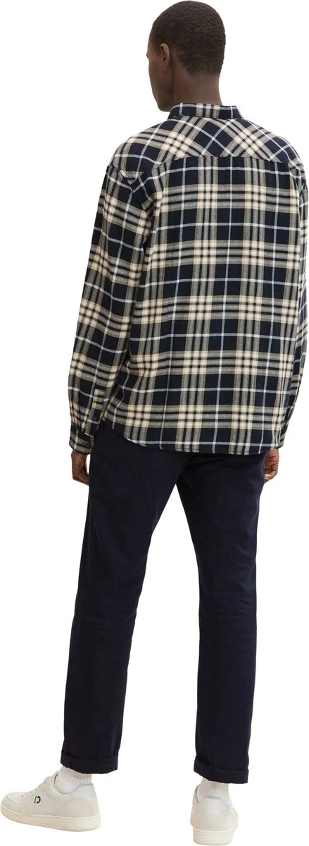 TOM TAILOR Relaxed Checked Shirt Heren Overhemd - Maat L 18 TOM TAILOR Relaxed Checked Shirt Heren Overhemd - Maat L - Afbeelding 16