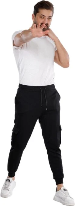 Merkloos Elit Sport Sportwear Joggingbroek Premium Quality-Heren-Zwart-XL -Casio Verkoop 440x1200 11