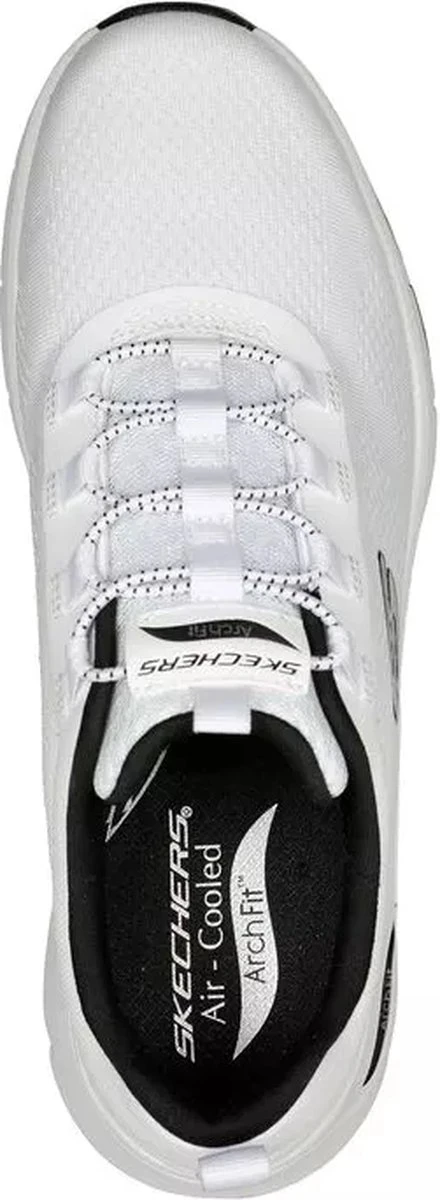 Skechers Skech Air Arch Fit Billo Heren Sneakers - Wit/Zwart - Maat 41 4 Skechers Skech Air Arch Fit Billo Heren Sneakers - Wit/Zwart - Maat 41 - Afbeelding 2