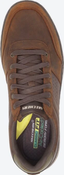 Skechers Evenston-Fanton Heren Veterschoenen - Dark Brown - Maat 44 -Casio Verkoop 442x1200 4