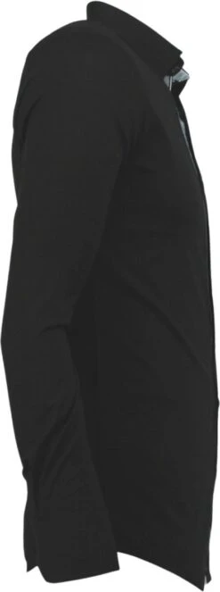 Italiaanse Blanco Blouse Mannen - Slim Fit Overhemden - 3036 - Zwart -Casio Verkoop 447x1200 10