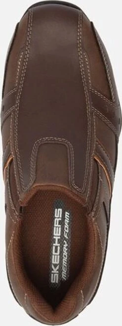 Skechers Marter Kool Digz Leren Heren Instappers - Bruin - Maat 43 - Extra Comfort - Memory Foam -Casio Verkoop 450x1200 3