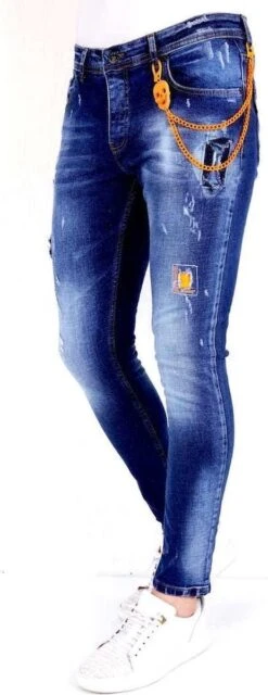 Exclusieve Broek Met Verfspatten Heren - 1006 - Blauw -Casio Verkoop 463x1200 6