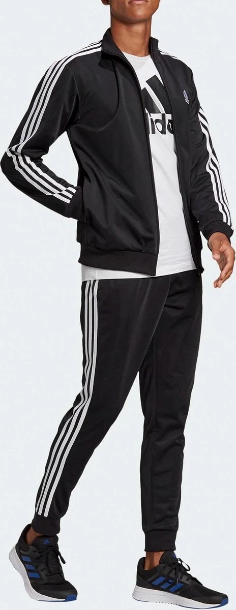 Adidas Primegreen Essentials 3-stripes Trainingspak Trainingspak - Maat S - Mannen - Zwart/wit 7 Adidas Primegreen Essentials 3-stripes Trainingspak Trainingspak - Maat S - Mannen - Zwart/wit - Afbeelding 5