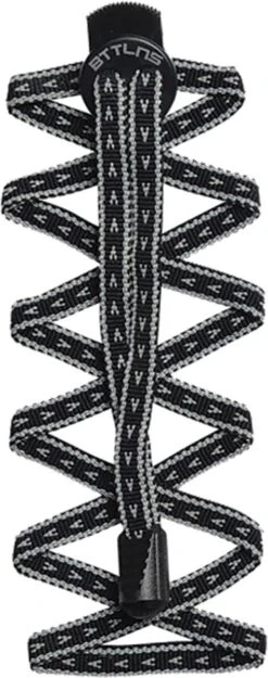 BTTLNS Snelveters | Elstische Snelveters | Snelveters Met Reflectie | Elastische Snelveters Voor Triathlon En Hardlopen | Snelveters Reflectie | Momentum 1.0 | Zwart