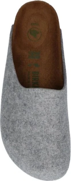 Birkenstock Amsterdam Light Gray Narrow VEG Felt Wooly Home Unisex Pantoffels - Lichtgrijs - Maat 40 -Casio Verkoop 474x1200 6