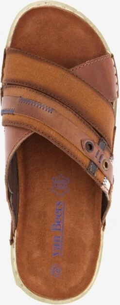 Van Beers Leren Heren Slippers - Bruin - Maat 43 -Casio Verkoop 474x1200 8