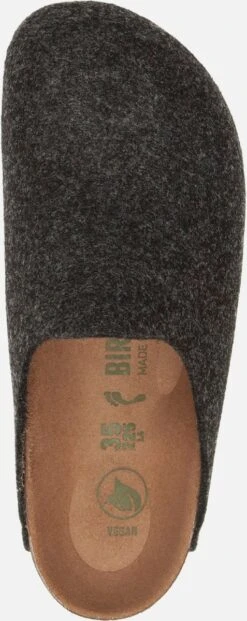 Birkenstock Amsterdam Anthracite Narrow VEG Felt Wooly Home Unisex Pantoffels - Antraciet - Maat 42 -Casio Verkoop 477x1200 1