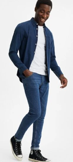 WE Fashion Heren Skinny Fit Comfort Stretch Jeans - Maat W32 X L34 -Casio Verkoop 546x1200 1