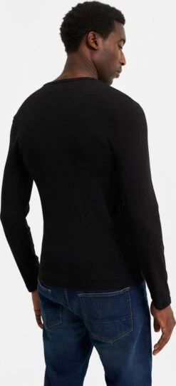 WE Fashion Heren T-shirt Met Biologisch Katoen - Maat M -Casio Verkoop 548x1200 3