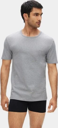 HUGO BOSS Classic T-shirts Regular Fit (3-pack) - Heren T-shirts O-hals - Zwart - Grijs - Wit - Maat: XL -Casio Verkoop 549x1200