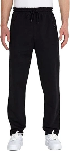 Comeor Joggingbroek Heren Met Rits - Zwart - 3XL - Trainingsbroek Heren Met Rits - Lange Sportbroek -Casio Verkoop 559x1200