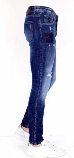 Exclusieve Spijkerbroek Heren Slim Fit - 1001- Blauw 18 Exclusieve Spijkerbroek Heren Slim Fit - 1001- Blauw -Casio Verkoop 566x1200 4