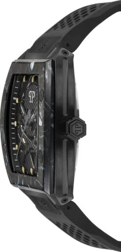 Philipp Plein The $Keleton PWBAA0221 Horloge - Siliconen - Zwart - Ø 44 Mm -Casio Verkoop 575x1200
