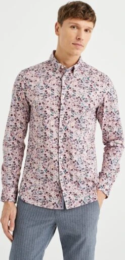 WE Fashion Heren Slim Fit Overhemd Met Dessin -Casio Verkoop 581x1200 1