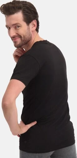 Bamboo Basics - T-Shirts Velo V-hals (2-pack) Heren - Zwart - L -Casio Verkoop 587x1200 3