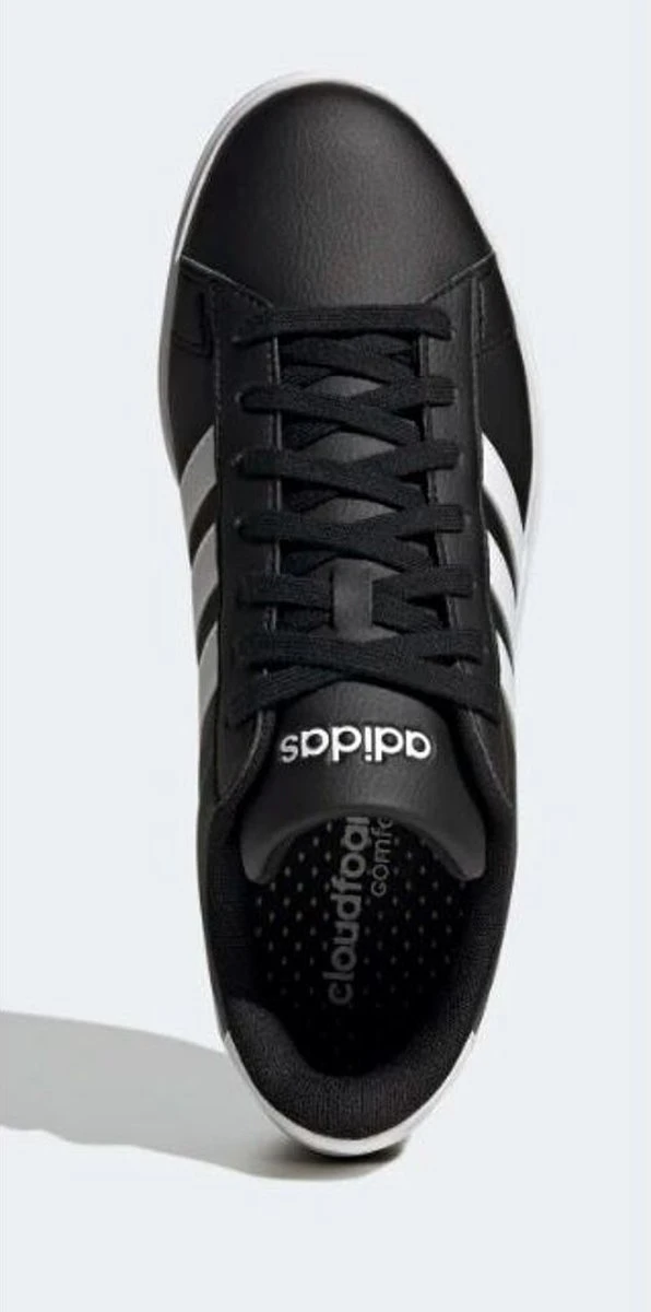 Adidas Sportswear Grand Court Cloudfoam Lifestyle Court Comfort Schoenen - Unisex - Zwart - 44 2/3 3 Adidas Sportswear Grand Court Cloudfoam Lifestyle Court Comfort Schoenen - Unisex - Zwart - 44 2/3
