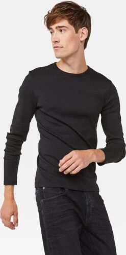 WE Fashion Heren T-shirt Met Biologisch Katoen - Maat M -Casio Verkoop 596x1200 3