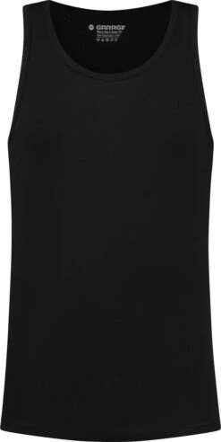 Garage 401 - Singlet Semi Bodyfit Ronde Hals Zwart M 100% Katoen 1x1 Rib -Casio Verkoop 603x1200 5