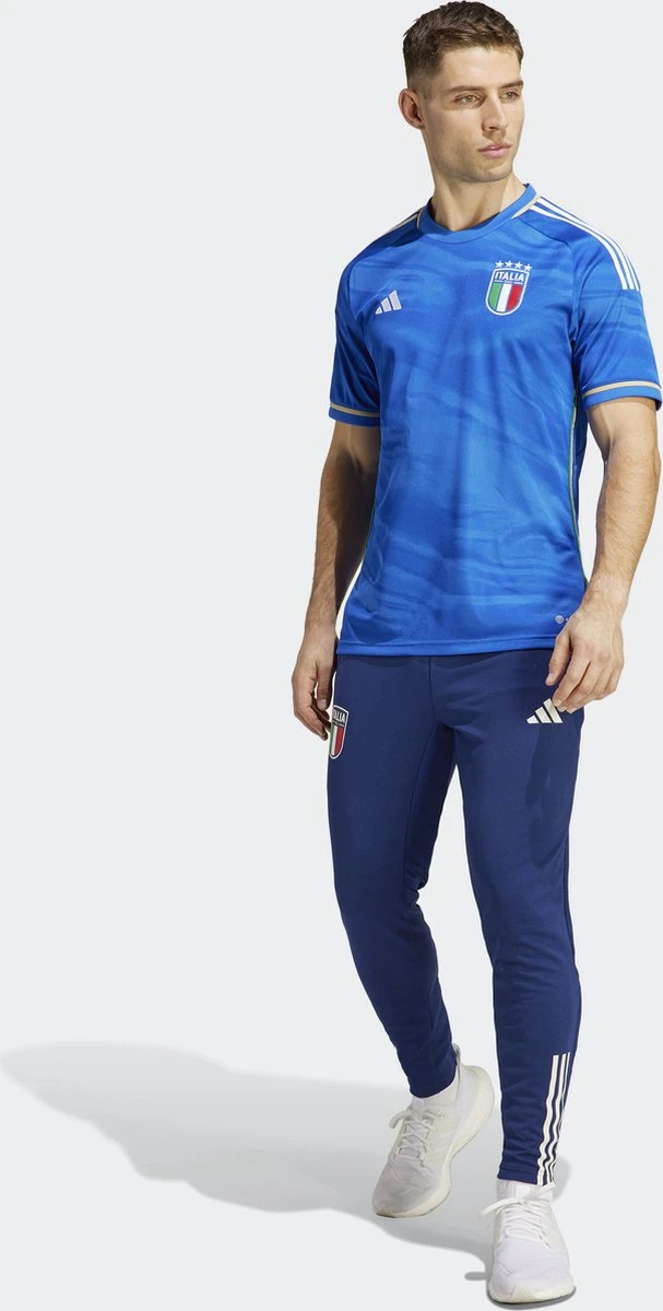 Adidas Performance Italië 23 Thuisshirt - Heren - Blauw - L 11 Adidas Performance Italië 23 Thuisshirt - Heren - Blauw - L - Afbeelding 9