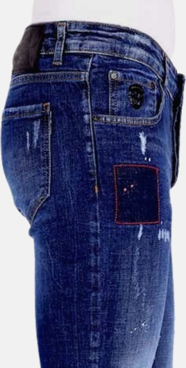 Exclusieve Spijkerbroek Heren Slim Fit - 1001- Blauw 11 Exclusieve Spijkerbroek Heren Slim Fit - 1001- Blauw - Afbeelding 9