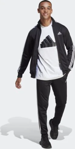 Adidas Sportswear Basic 3-Stripes Tricot Trainingspak - Heren - Zwart - XL -Casio Verkoop 611x1200