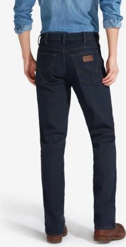 Wrangler Texas Low Stretch Blue Black Heren Regular Fit Jeans - Donkerblauw/Zwart - Maat 34/34 -Casio Verkoop 616x1200 2