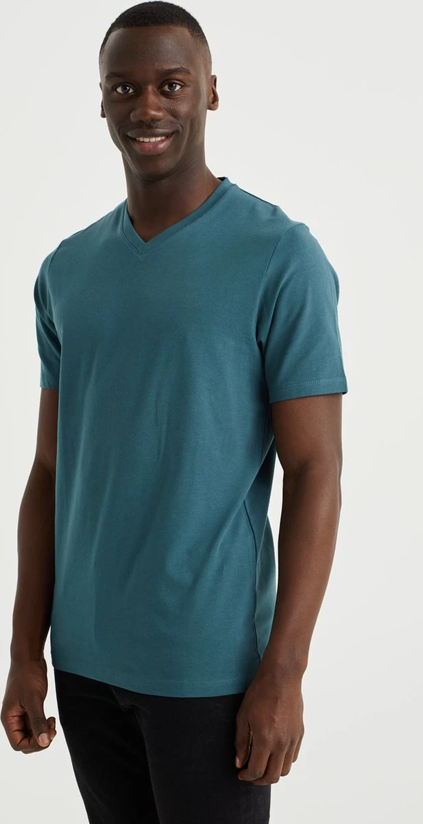 WE Fashion Heren T-shirt 4 WE Fashion Heren T-shirt - Afbeelding 2