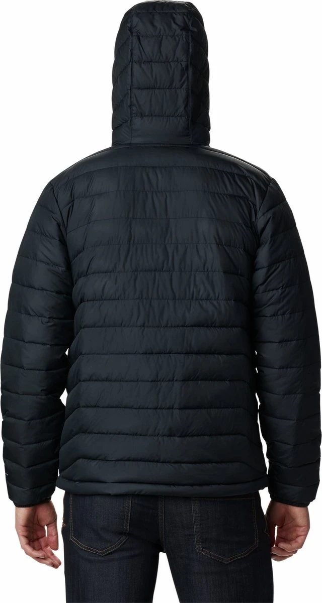Columbia Powder Lite - Puffer Jas Heren - Outdoorjas Met Capuchon - Winddicht - Thermo - Zwart - Maat L 4 Columbia Powder Lite - Puffer Jas Heren - Outdoorjas Met Capuchon - Winddicht - Thermo - Zwart - Maat L - Afbeelding 2