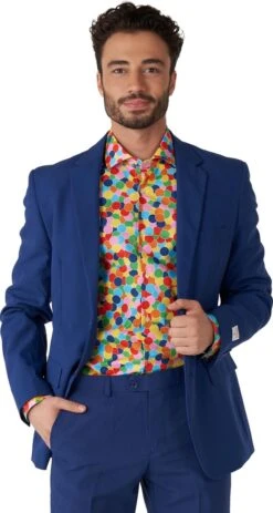 OppoSuits Confetteroni Shirt - Heren Overhemd - Casual Confetti Print - Meerkleurig - Maat EU 39/40 -Casio Verkoop 640x1200 8