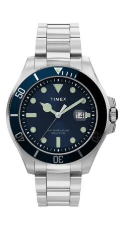 Timex Harborside TW2U41900 Horloge - Staal - Zilverkleurig - Ø 42 Mm