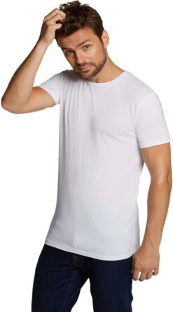 Bamboo Basics - 2-Pack Heren Bamboe T-shirts Ronde Hals Ruben – Extra Lang – Wit - L 10 Bamboo Basics - 2-Pack Heren Bamboe T-shirts Ronde Hals Ruben – Extra Lang – Wit - L -Casio Verkoop 667x1200 4