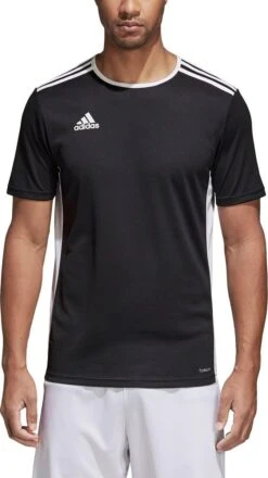 Adidas Entrada 18 Trikot Heren Sportshirt - Zwart/Wit - Maat M -Casio Verkoop 674x1200 3
