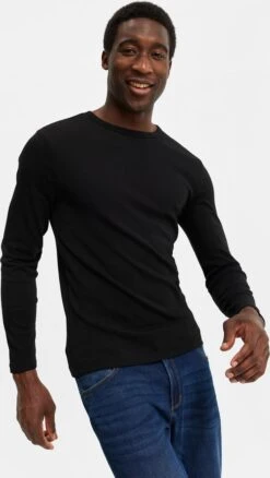 WE Fashion Heren T-shirt Met Biologisch Katoen - Maat M -Casio Verkoop 676x1200 1