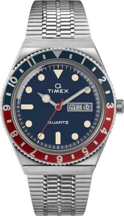Timex Q Reissue TW2T80700 Horloge - Staal - Zilverkleurig - Ø 38 Mm