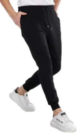 Merkloos Elit Sport Sportwear Joggingbroek Premium Quality-Heren-Zwart-L