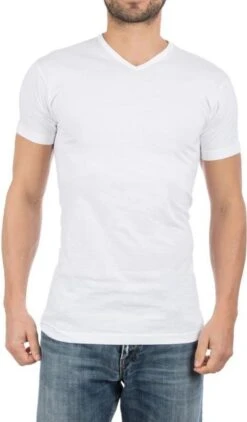 Alan Red - Vermont T-Shirt V-Hals Wit 3 Pack - Maat L - Regular-fit -Casio Verkoop 703x1200 3