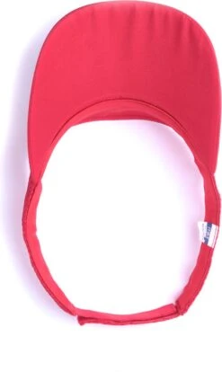 Zonneklep - Zonnepet - Zonnecap - Dames - Heren - Klittenbandsluiting - Verstelbaar - Rood -Casio Verkoop 716x1200 2