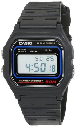 Casio Collection Men W-59-1VQES Herenhorloge 34 Mm - Zwart