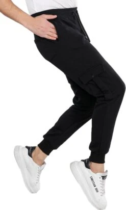 Merkloos Elit Sport Sportwear Joggingbroek Premium Quality-Heren-Zwart-XL -Casio Verkoop 719x1200 3